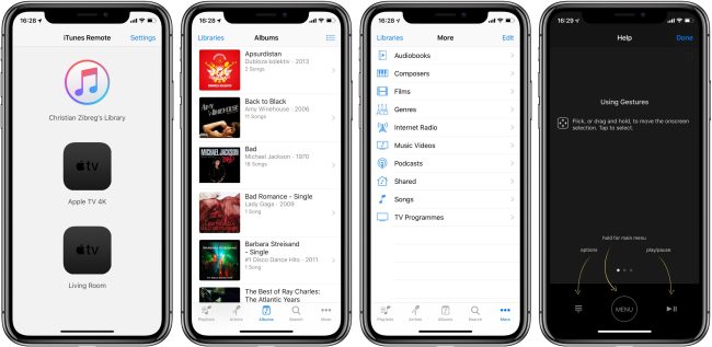 iTunes interface
